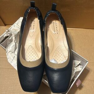 Alex Marie Ladies Haven Shoes Color Seaport Navy Leather size 9W NWT